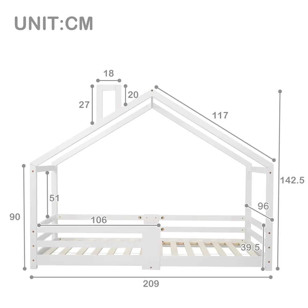 Lit cabane LA CHEMINÉE